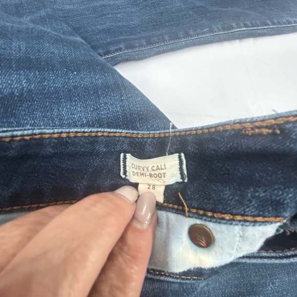 Madewell Indigo Curvy Cali Demi Boot Cut Jeans Size 28 - Picture 6 of 7